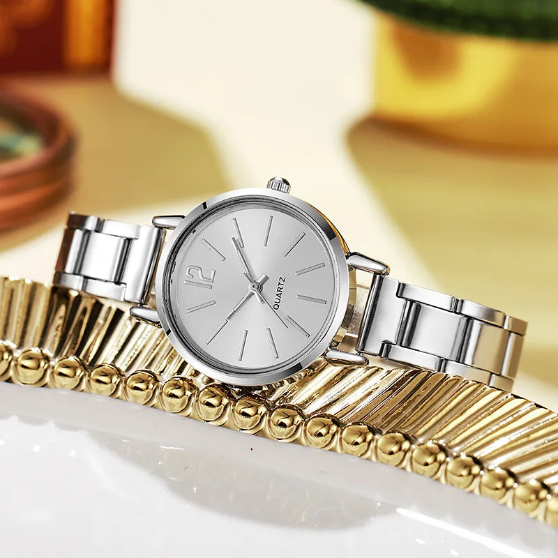 Gold Bracelet Quartz Wristwatch Watches