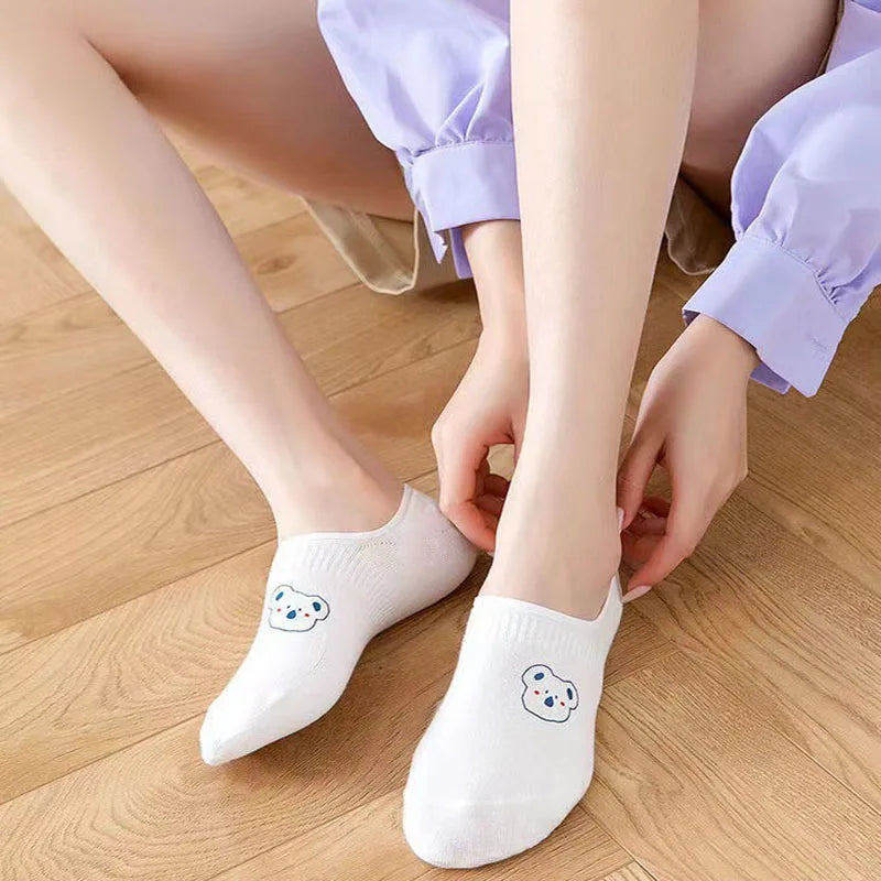 Women's Socks Set Invisible Cartoon Cute Socks