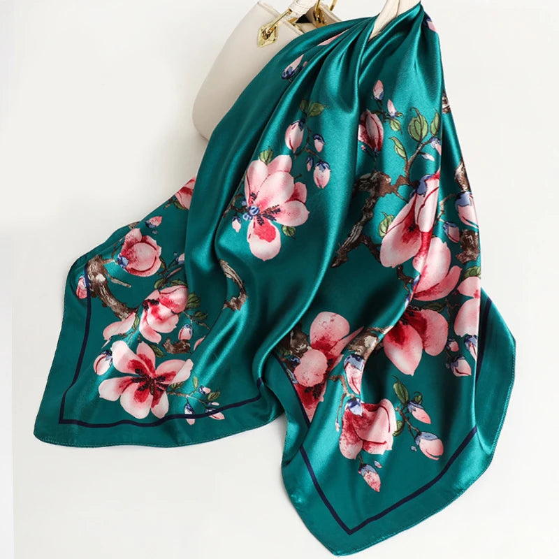 90*90cm Women Scarf Silk