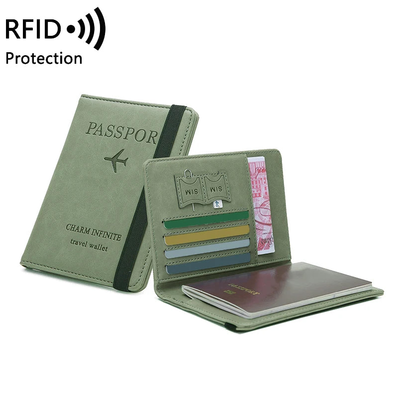 anti-theft multi-functional travel passport holder