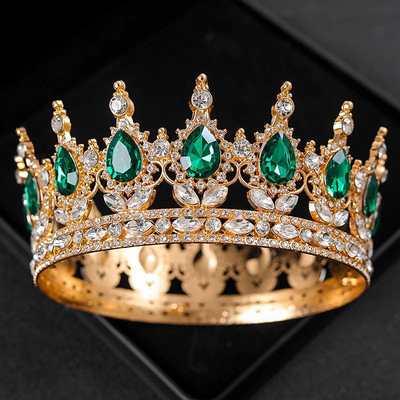 Baroque Round Wedding Crown
