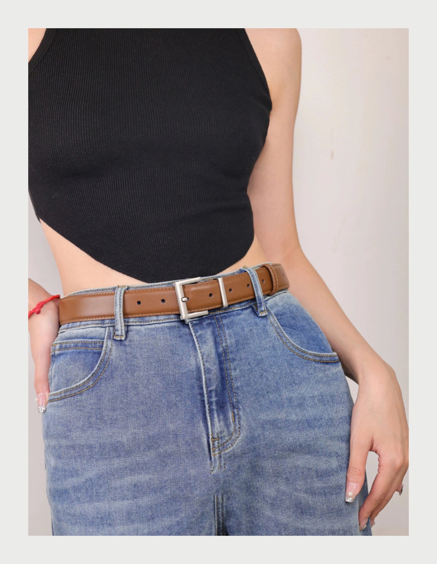 Double Genuine Leather Belt