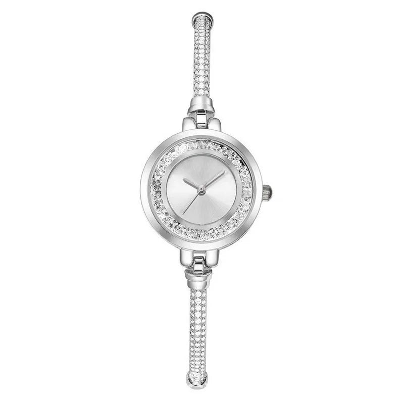 Women's Wristwatch Gold Bracelet Small Dial Elegant Watch