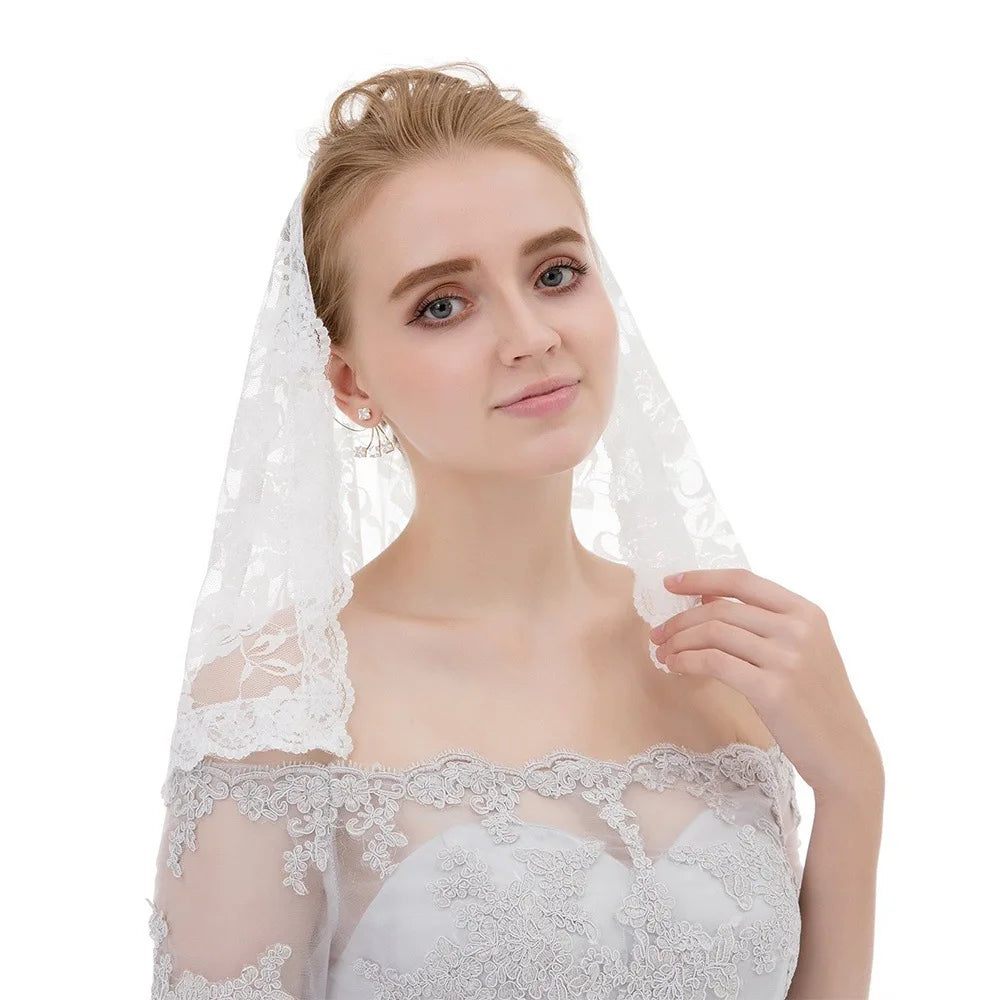 Women Spanish Style Lace Traditional Vintage Veil