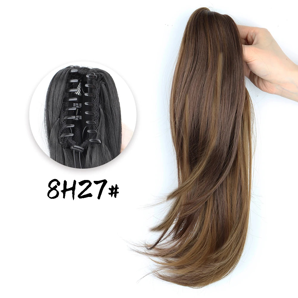 Synthetic Claw Clip Ponytail Hair Extension