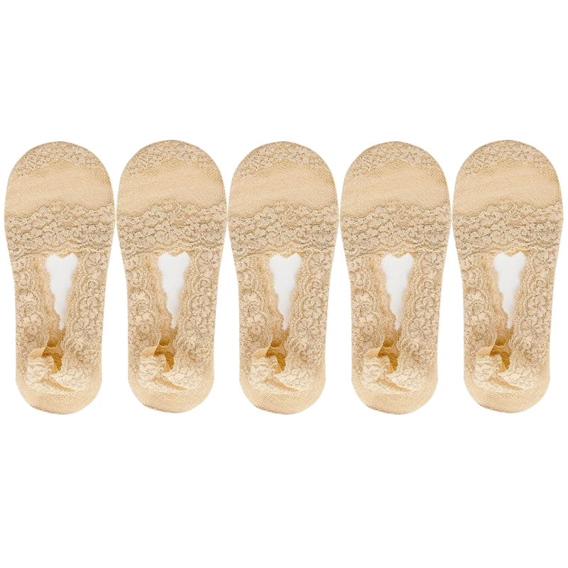 Cotton Transparent White Low Cut Boat Sock