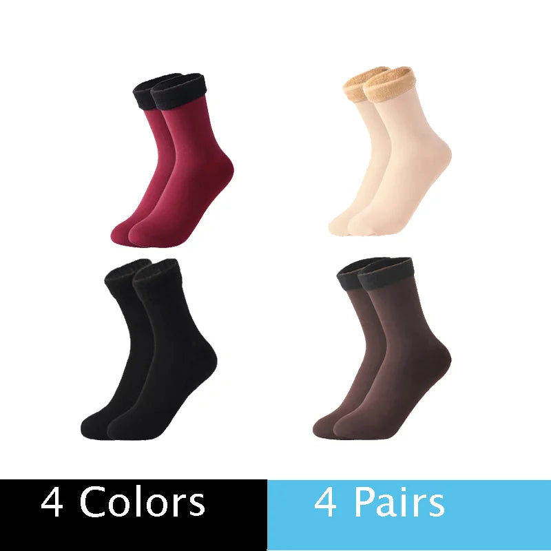 Warm Solid Women Socks