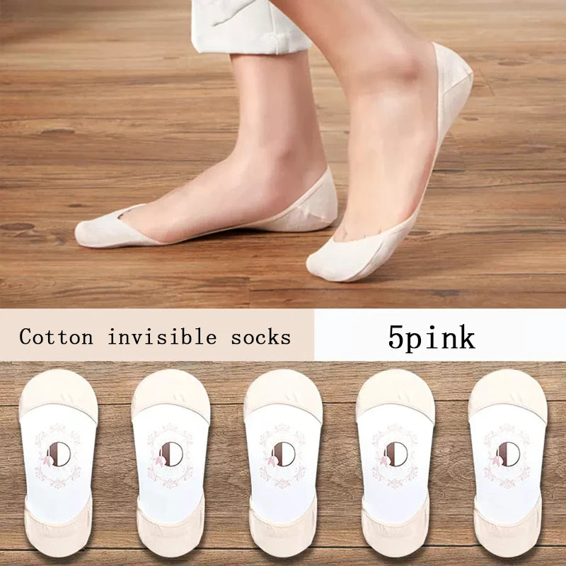 women's Super Invisible For High Heels Boat Socks