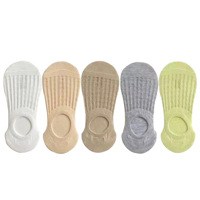 Lace Breathable Silicone Non-slip Cotton Boat Socks