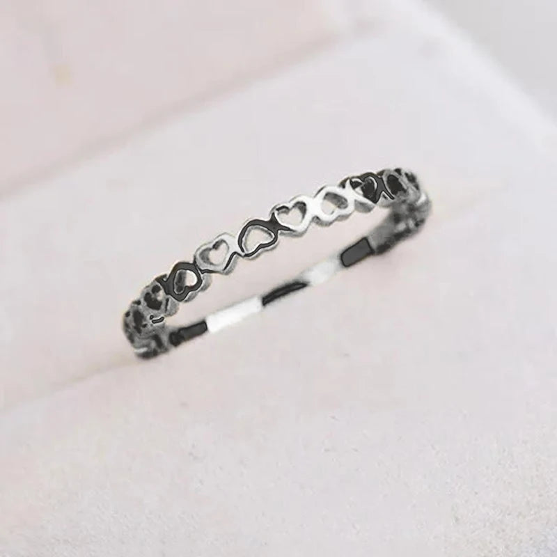 Hollow Hearts Finger Ring