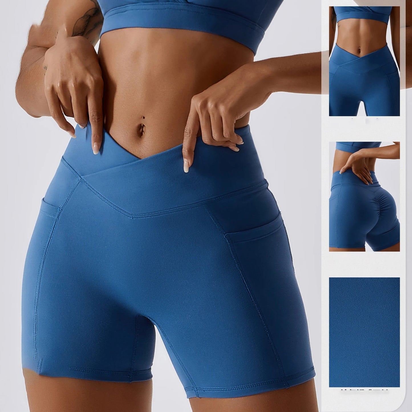 Fitness Shorts Women Tight Cycling Shorts Yoga Shorts