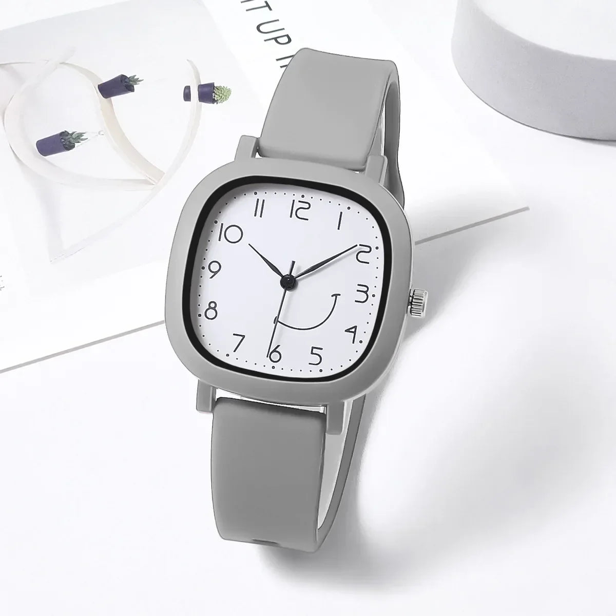 Quartz Watches New Jelly Colored Silicone Strap