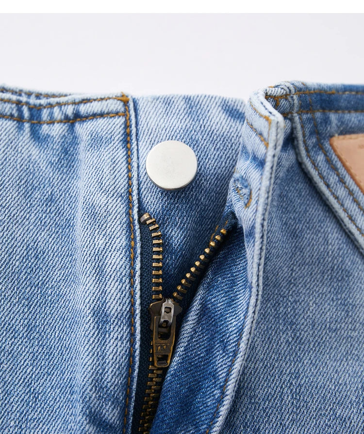 Minimalism Versatile Cotton Loose Women Jeans Shorts