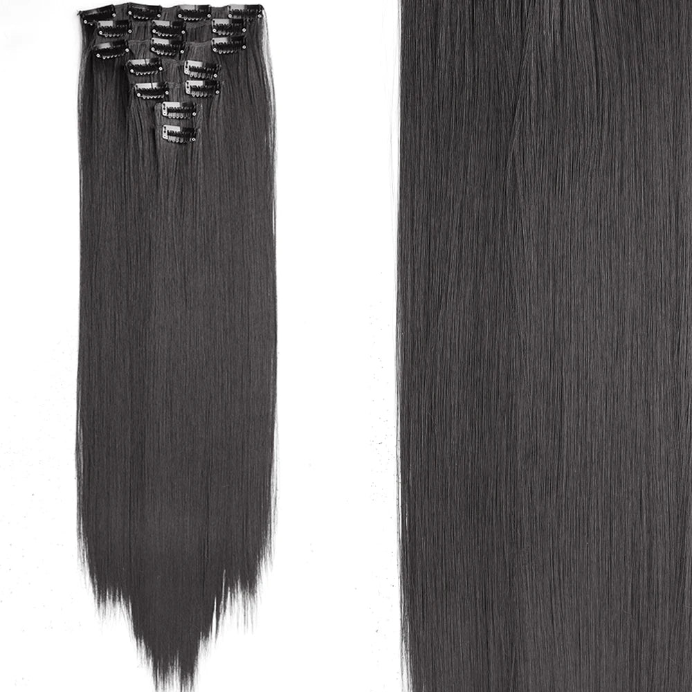 7Pcs/Set 16 Clips Hair Extension