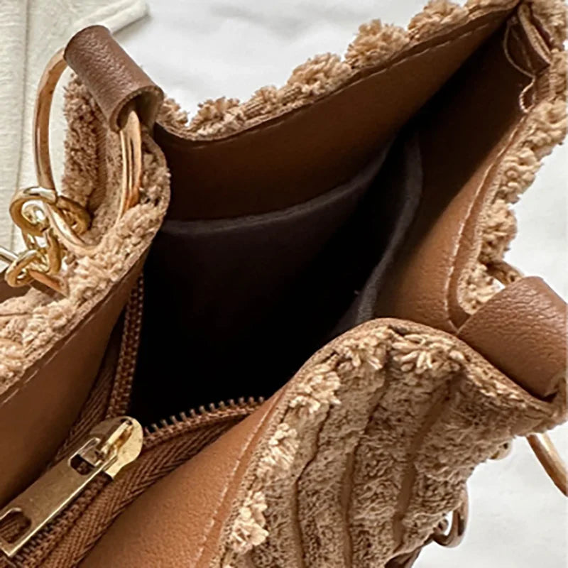 Women Corduroy Shoulder Bag