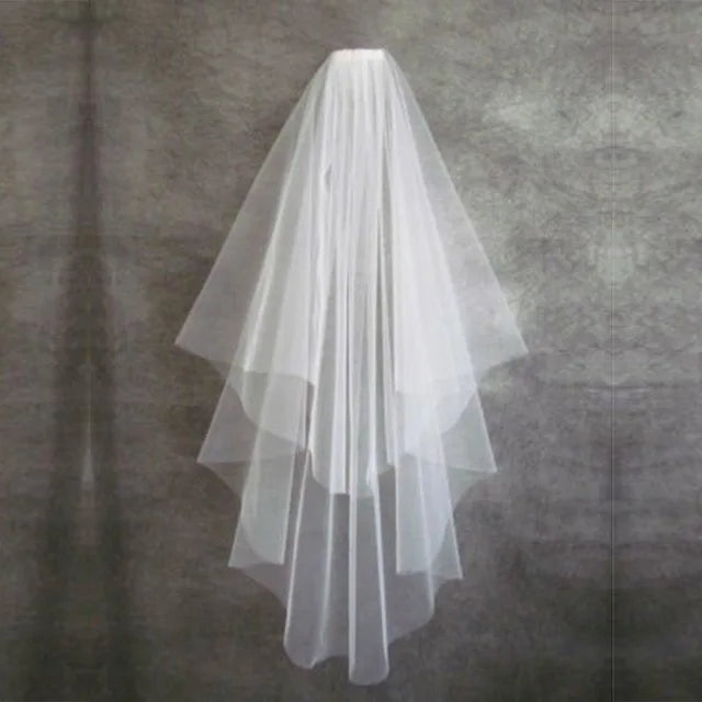 Short Wedding Veil With Comb Mariage Accessories