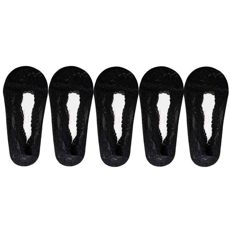 Low Cut Boat Lace Silicone Non-Slip Socks