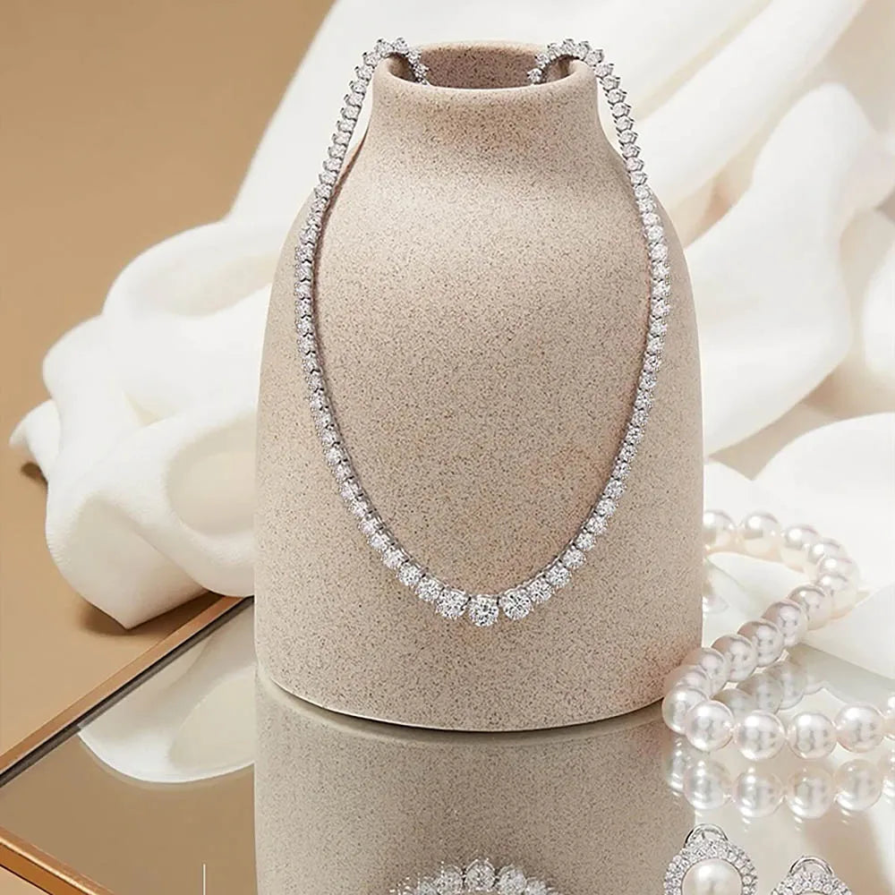 Full Moissanite Tennis Necklace