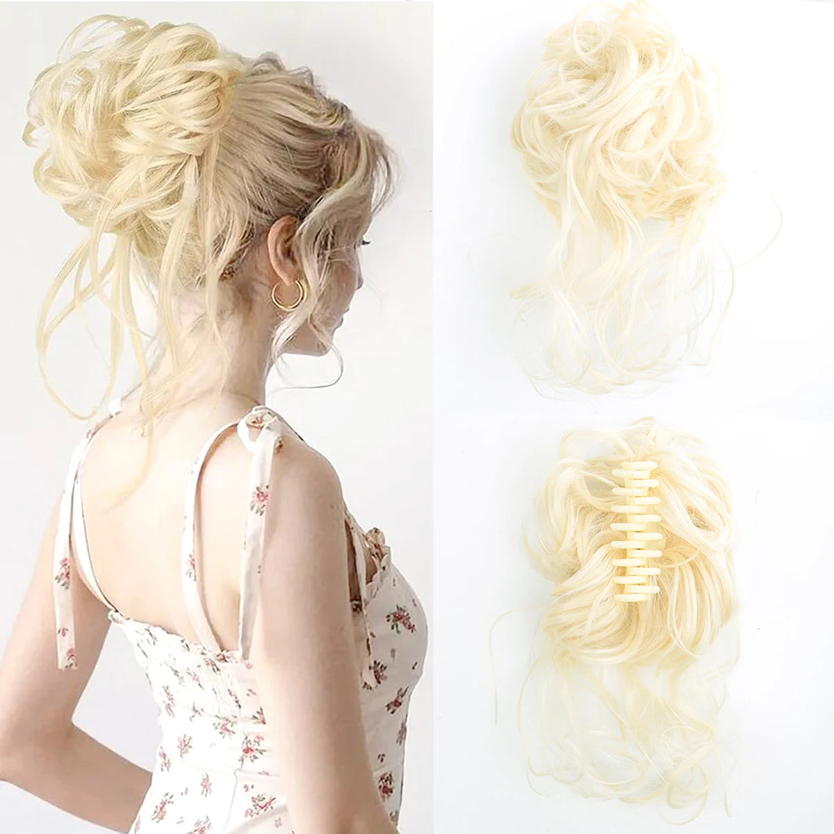 Hair Bun Clip In Ponytail Hair Extensions