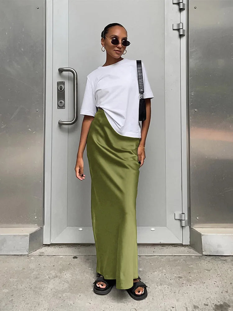 Slim High Waist Skirts Women