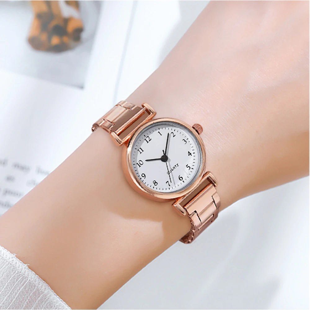 Steel Band Quartz Watch