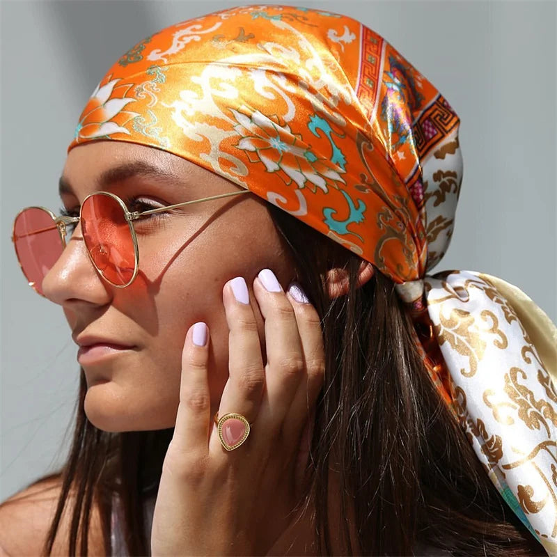 Satin Square Scarf