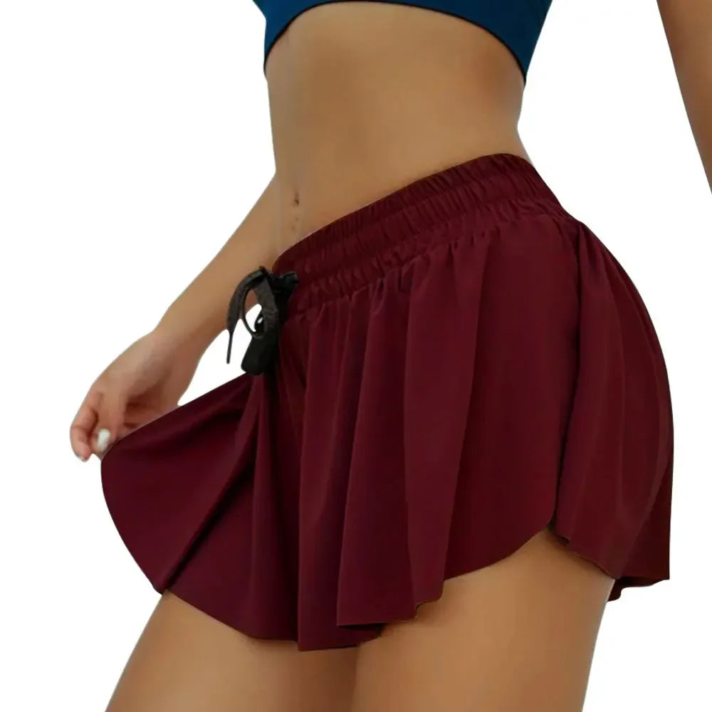 Leisure Sports Anti-glare Fake Two-piece Slimming Sports Gym