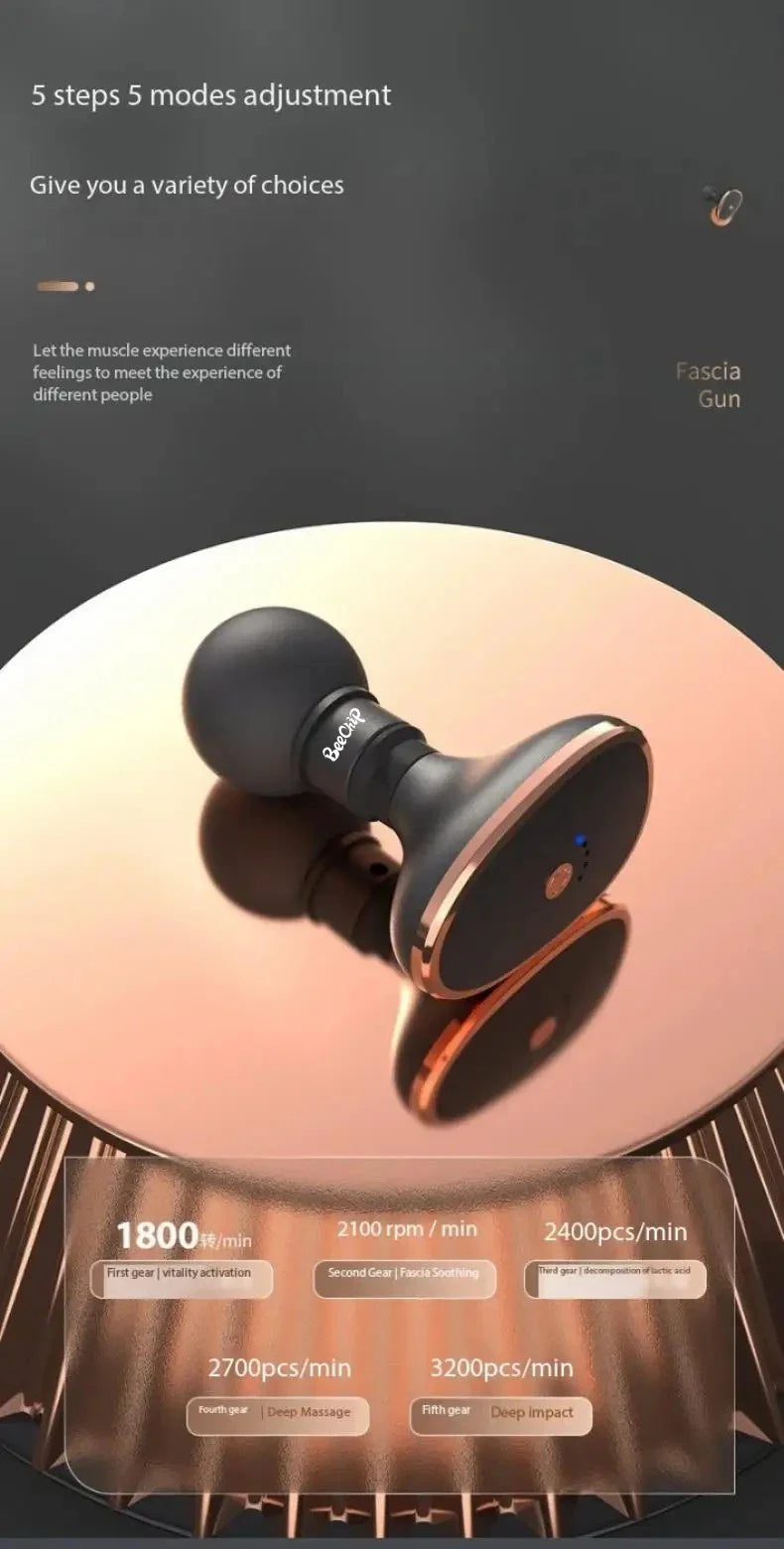 Mini Vibratory Gun Band Portable Silent Muscle Massager