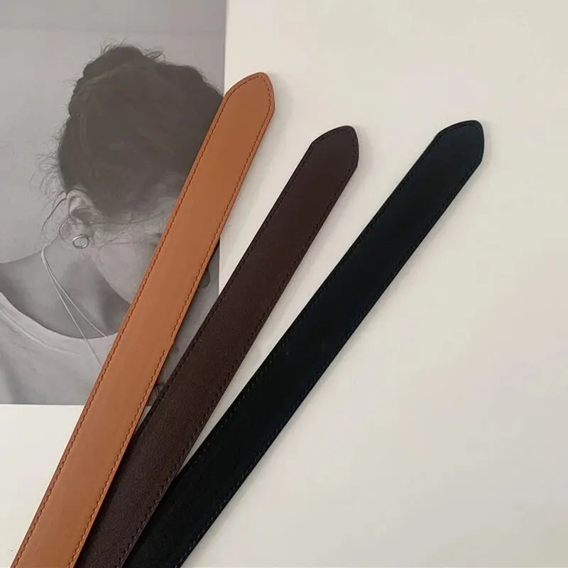 Unisex Free Size PU Leather Belt