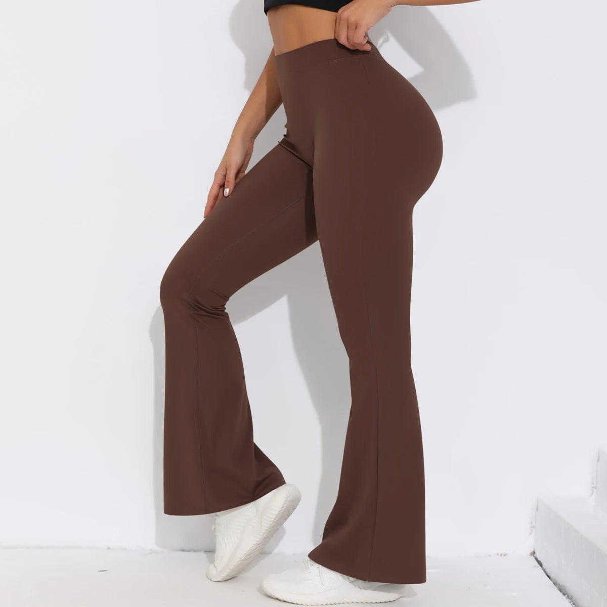 Scrunch Butt Gym Flare Leggings Sexy V Waist Push Up Leggings