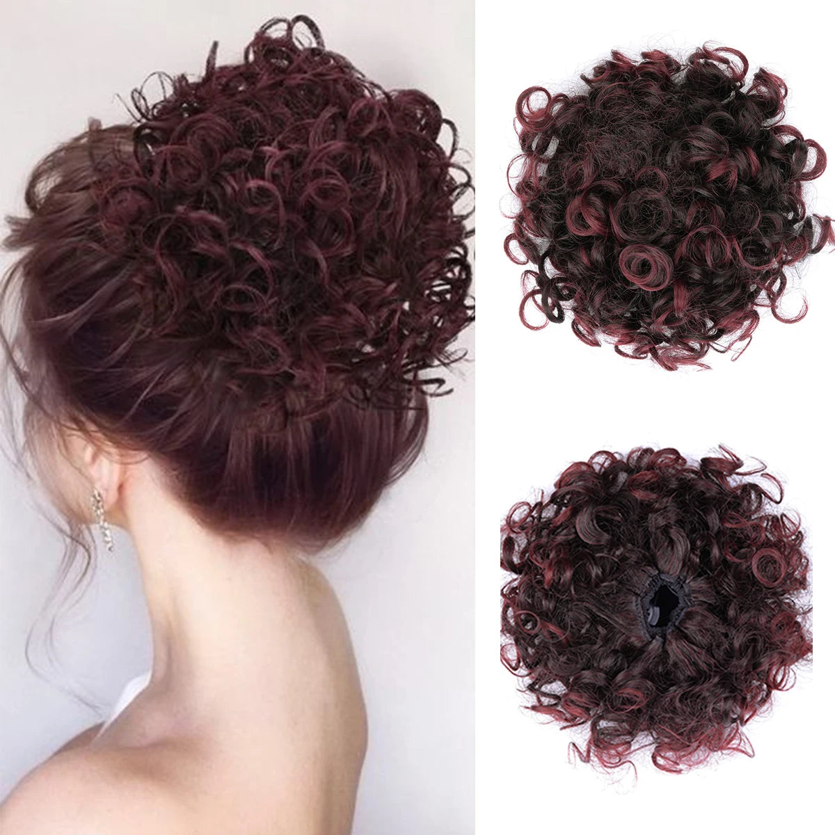 Hair Bun Clip In Ponytail Hair Extensions