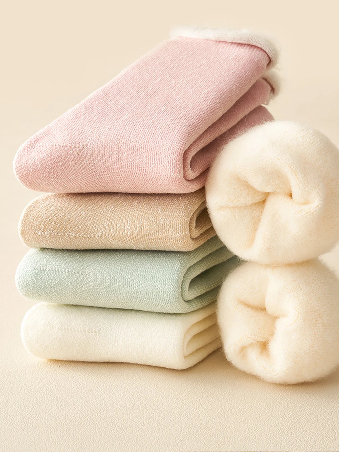 Women's Warm Solid Color Floor Socks