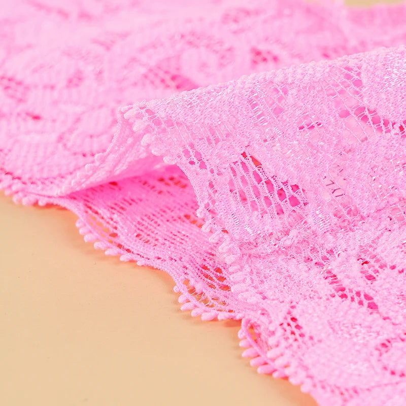 3PCS Lace Floral Women Panties