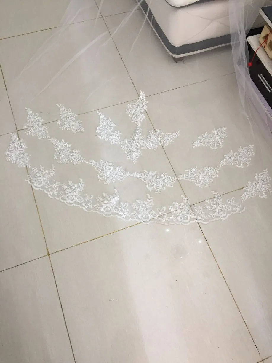 Women One-layer 3 Meters Wedding Veil