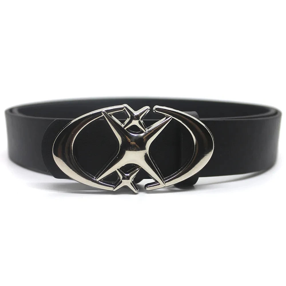 Punk Moon Star Buckle Belt Design