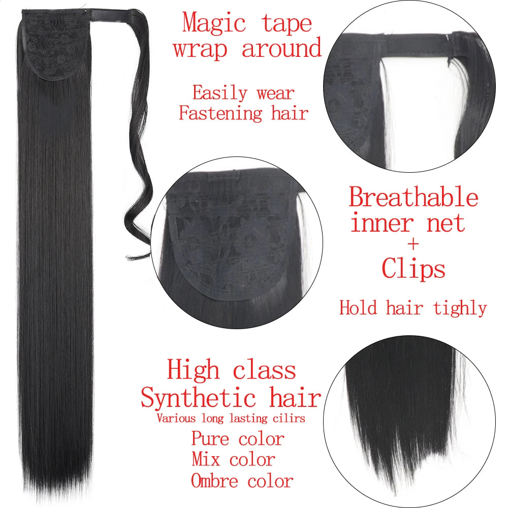 34inches Synthetic Ponytail Hair Extension