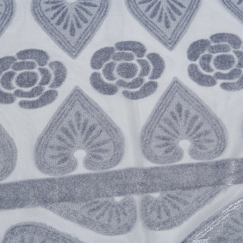 Hollow Lace Gradient Flower Silk Scarf