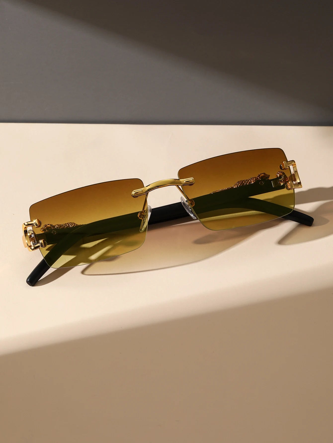 Trendy Frameless Rectangular Personalized Sunglasses
