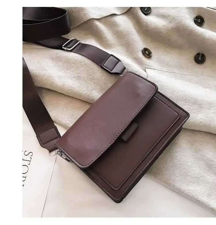 Classic Designer Leather Crossbody Bag