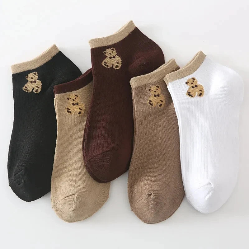 Teddy Bear Ankle Socks