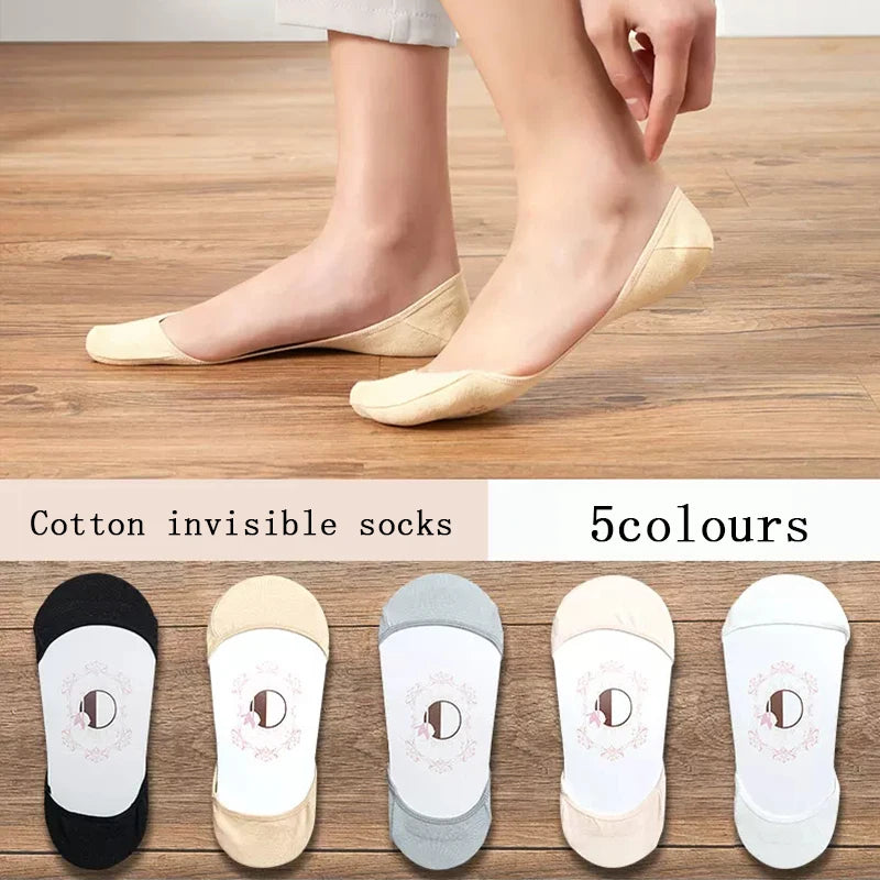 women's Super Invisible For High Heels Boat Socks