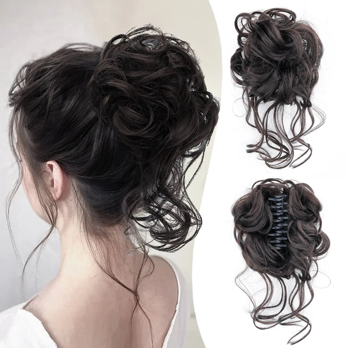 Hair Bun Clip In Ponytail Hair Extensions