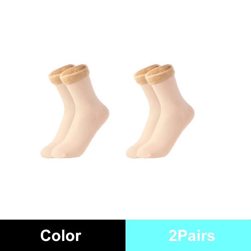 Warm Solid Women Socks