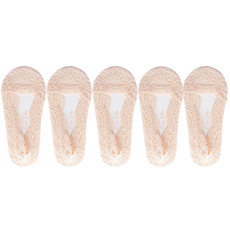 Low Cut Boat Lace Silicone Non-Slip Socks