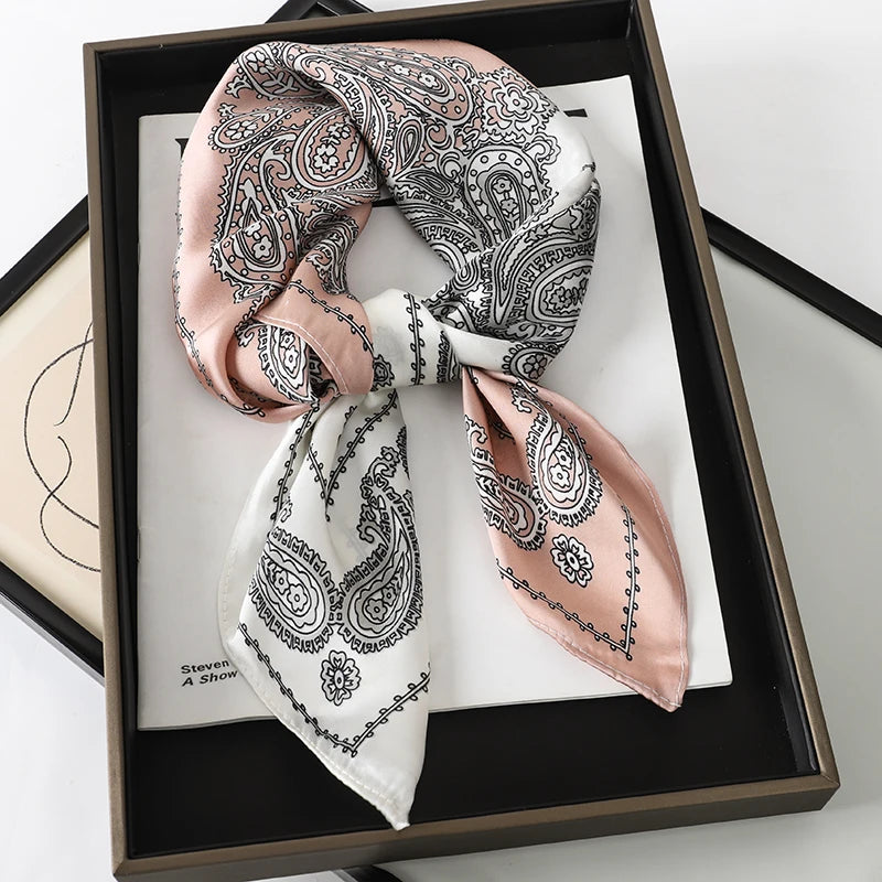 70X70cmPrinted Women's Scarf Pashmina Silk Scarf
