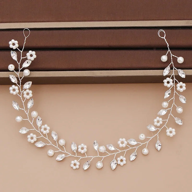 Bridal Pearl Headband Wedding Hair Accessories