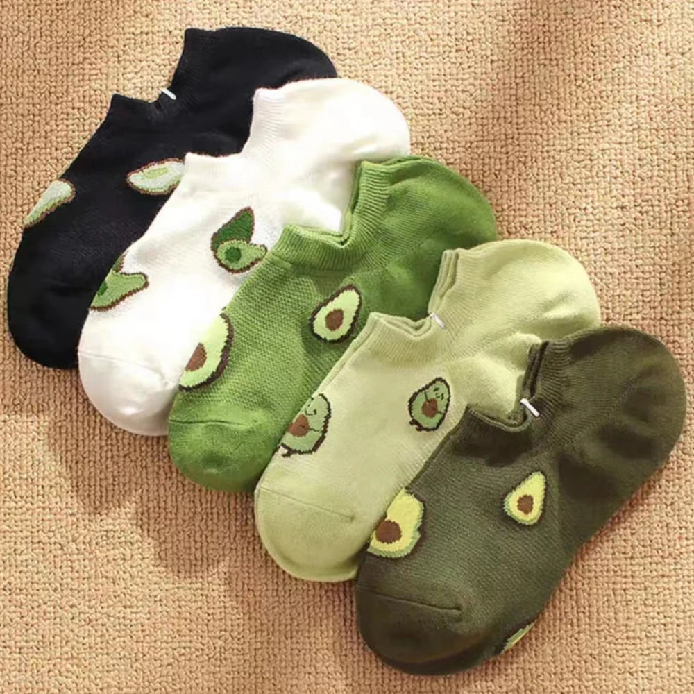 Avocado Crew Ankle Socks