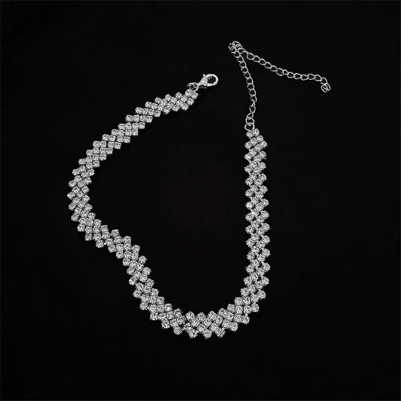 Full Rhinestone Choker Necklaces