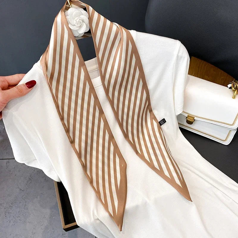 Fashion Print Hair Ribbon Scarf
