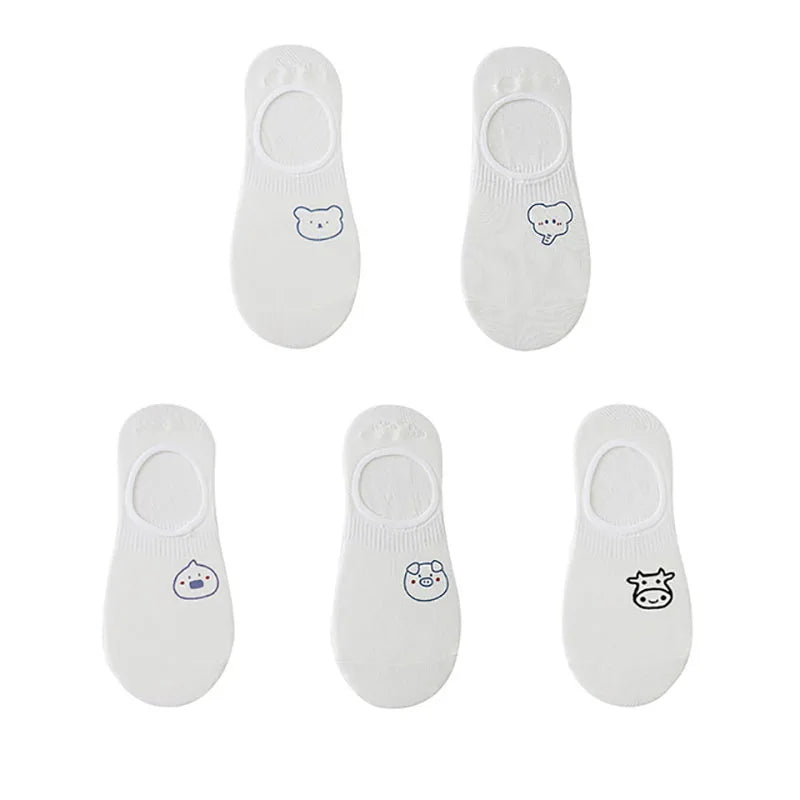 Women's Socks Set Invisible Cartoon Cute Socks